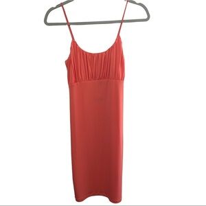 Vero Moda Coral Frankie Pleated Singlet Spaghetti Strap Mini Dress Size Med. NWT